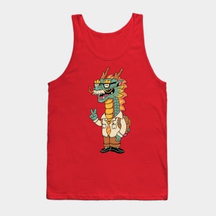 Green Dragon Tank Top